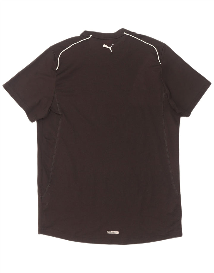 Męski T-shirt z grafiką Puma, duży, czarny poliester