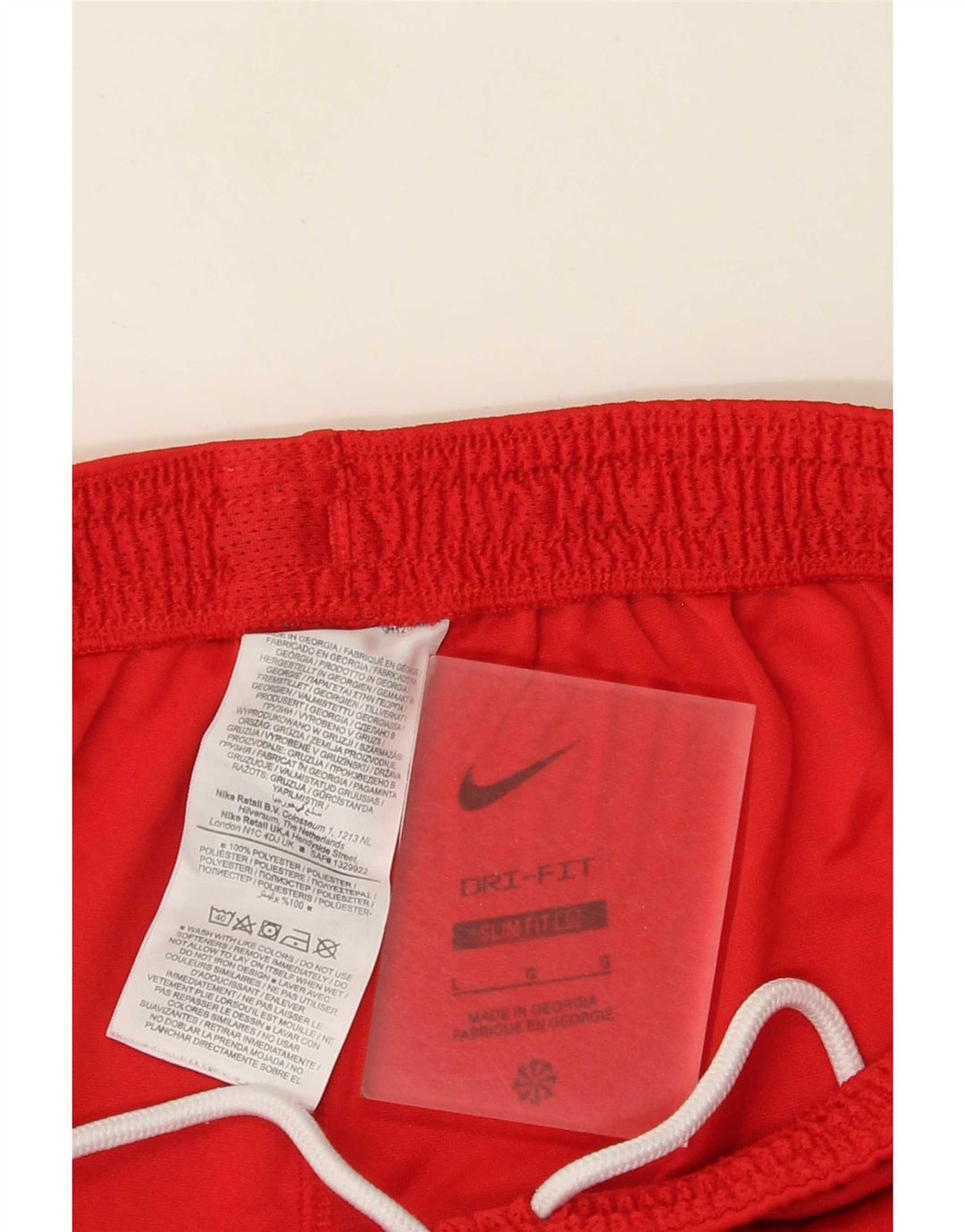 Męskie spodenki sportowe Nike Dri Fit Slim, duże, czerwone, poliestrowe