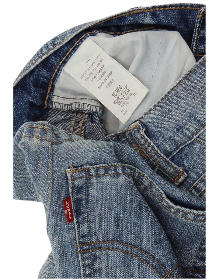 LEVI'S Dziewczęce 505 Zwężane dżinsy 15-16 lat W29 L29 Niebieska bawełna