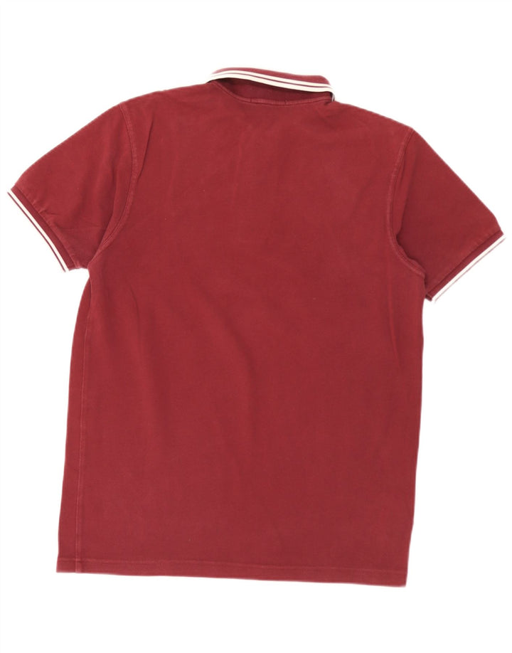Męska koszulka polo Fred Perry, mała, bordowa, bawełniana w paski