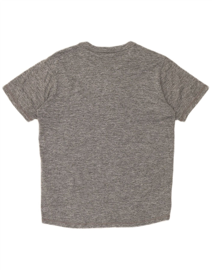 Męski T-shirt Puma, mały, szary, nakrapiany poliester