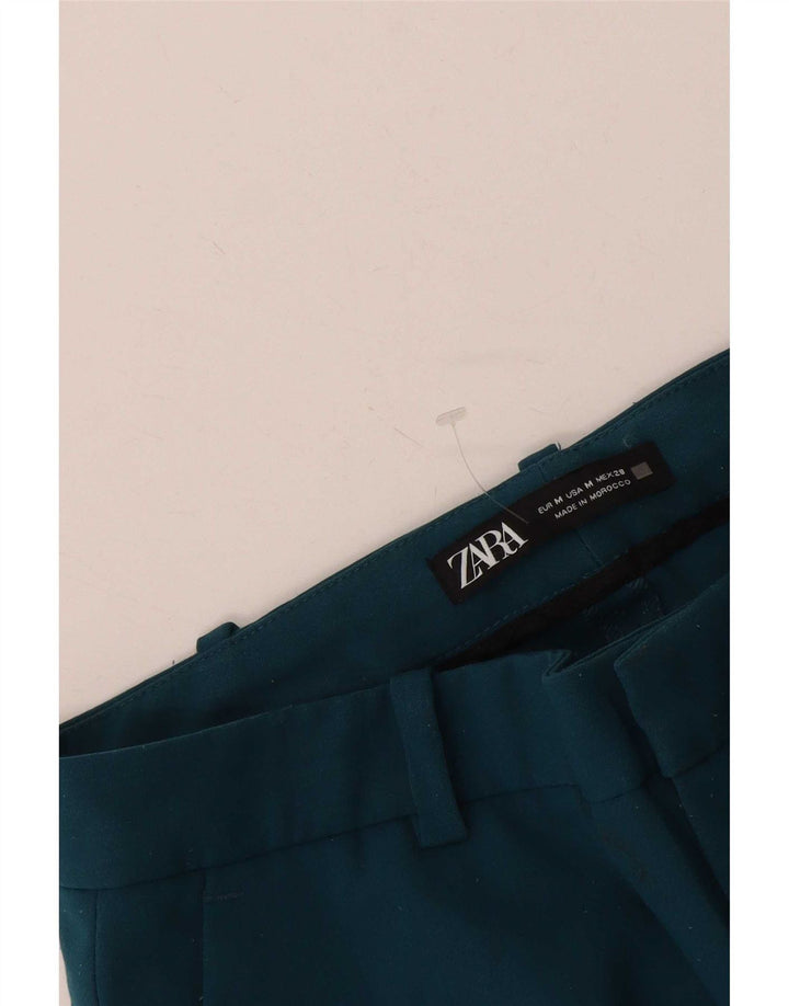 Spodnie damskie Zara Bootcut Chino Medium W28 L30 Niebieskie