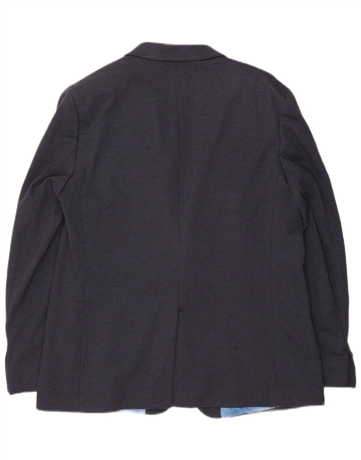 MARKS & SPENCER Męska marynarka slim fit zapinana na 2 guziki, UK 46 XL, granatowa