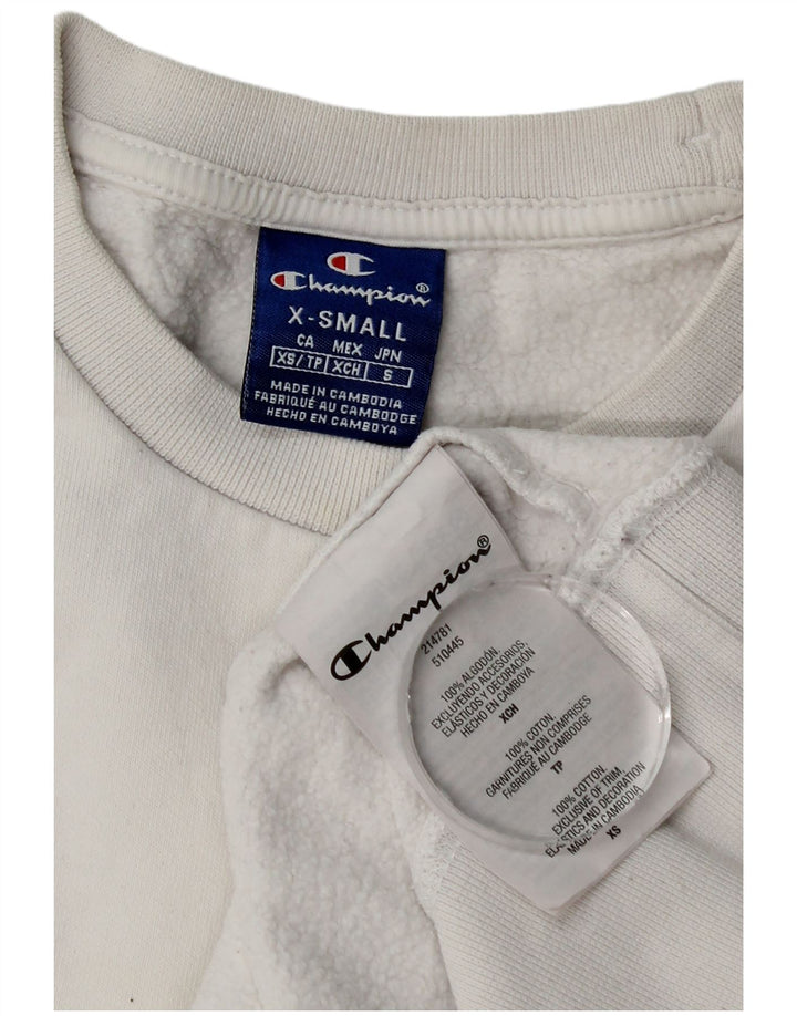 Damska bluza oversize Champion UK 6 XS, biała bawełna