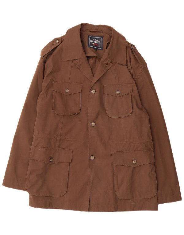 Męska kurtka wojskowa Sea Barrier UK 42 XL, brązowa, bawełniana