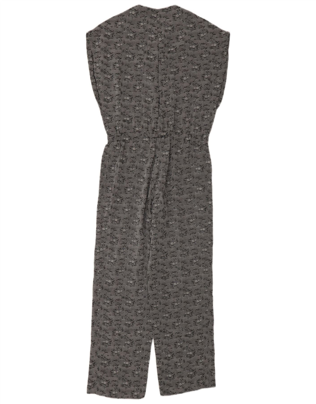 Kombinezon damski w stylu vintage UK 12 Średni szary w kwiaty