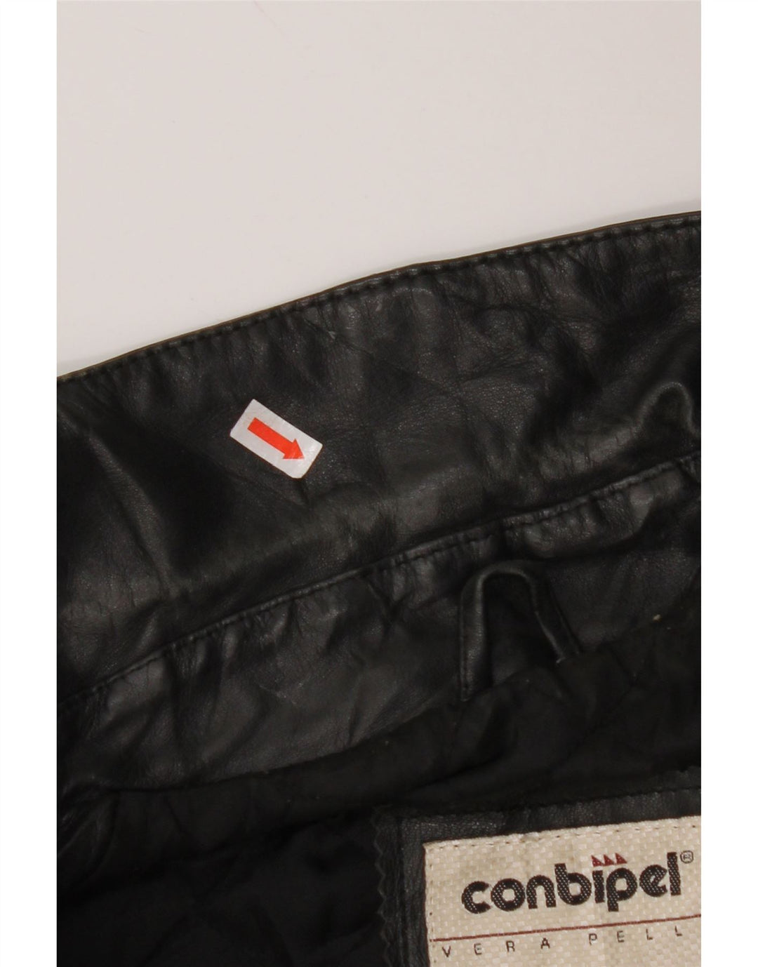 CONBIPEL Męska kurtka skórzana IT 44 XS Czarna skóra