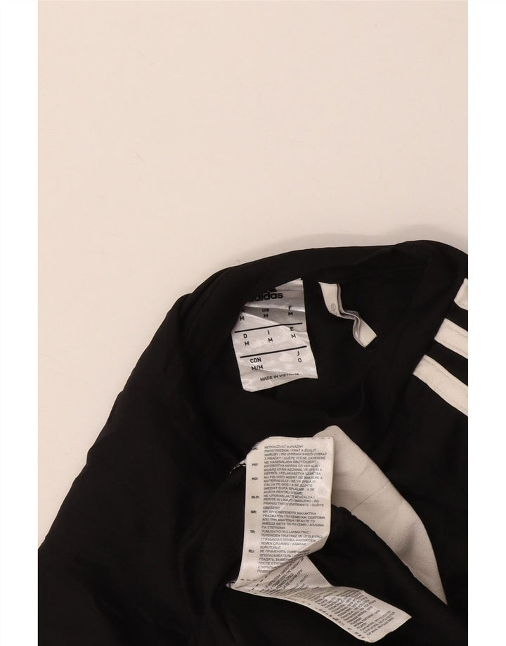 Męska koszulka Adidas Climalite Top, średni czarny poliester z blokami kolorów
