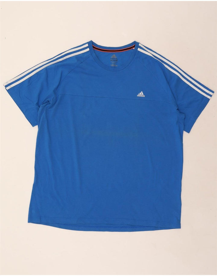 Adidas Męska koszulka Top 2XL Niebieska bawełna