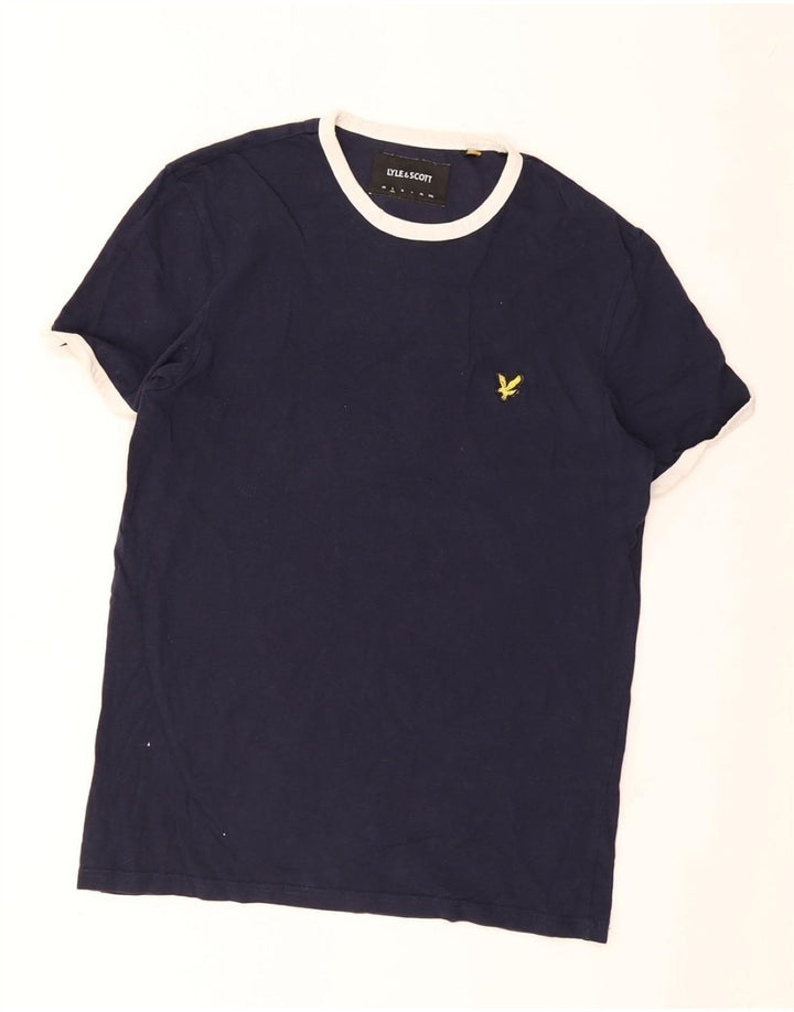 T-shirt męski LYLE & SCOTT, mały, granatowy, bawełniany