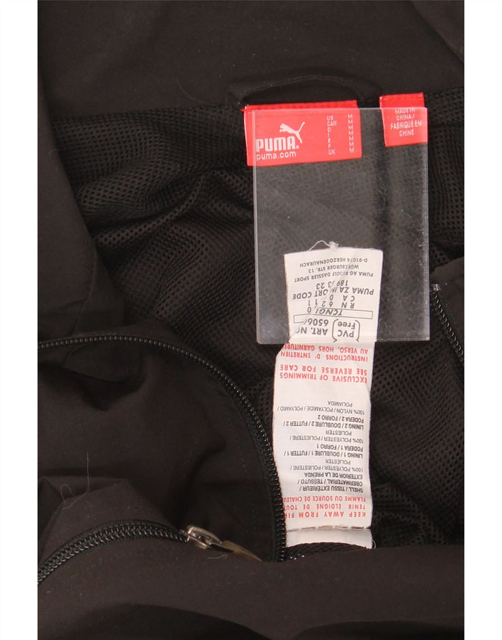 PUMA Mens Tracksuit Top Jacket Medium Black Polyester Vintage Puma and Second-Hand Puma from Messina Hembry 