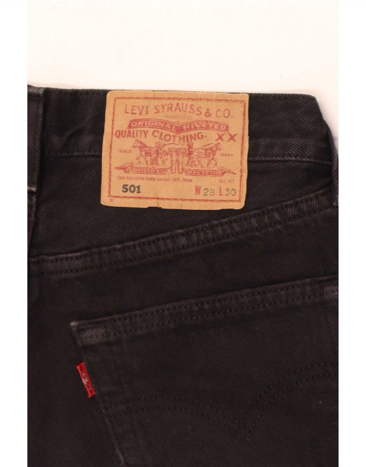 Damskie spodenki jeansowe Levi's 501 W28 Średnia czerń