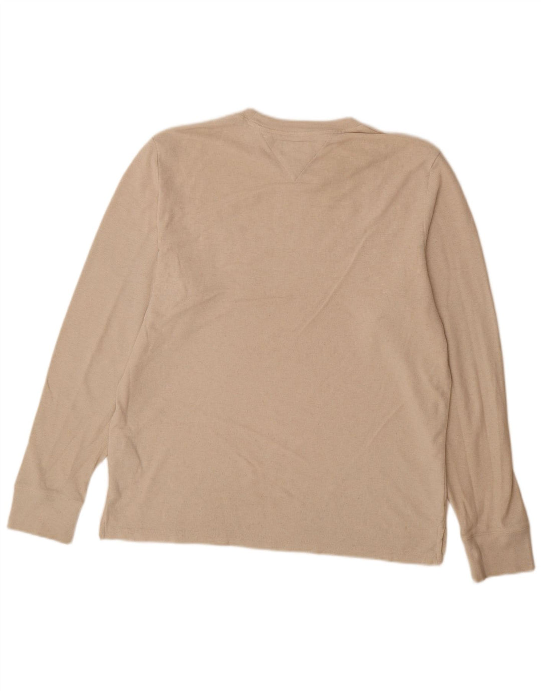 Top męski Tommy Hilfiger z długim rękawem, duży, beżowy, bawełniany