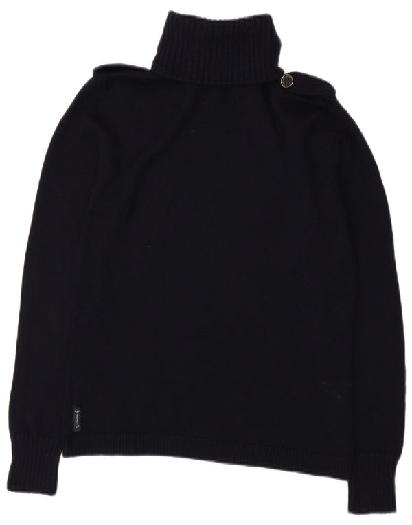 Armani Jeans Damski sweter wojskowy z golfem EU 44 XL granatowy