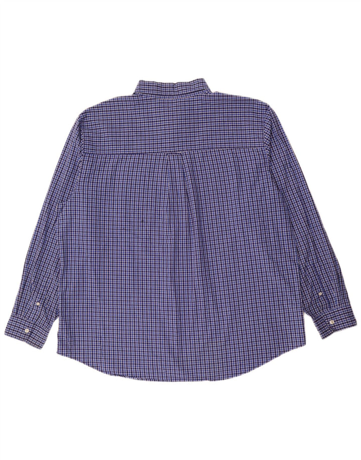 Koszula męska Chaps Easy Care 2XL, niebieska bawełniana kratka