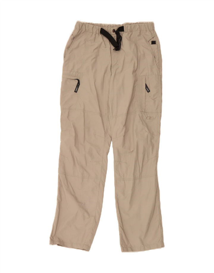 VINTAGE Womens Straight Cargo Trousers  Medium W30 L31 Beige Vintage Vintage and Second-Hand Vintage from Messina Hembry 