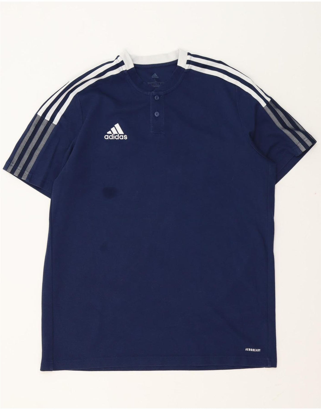 Męski T-shirt ADIDAS Aeroready, duży, granatowy