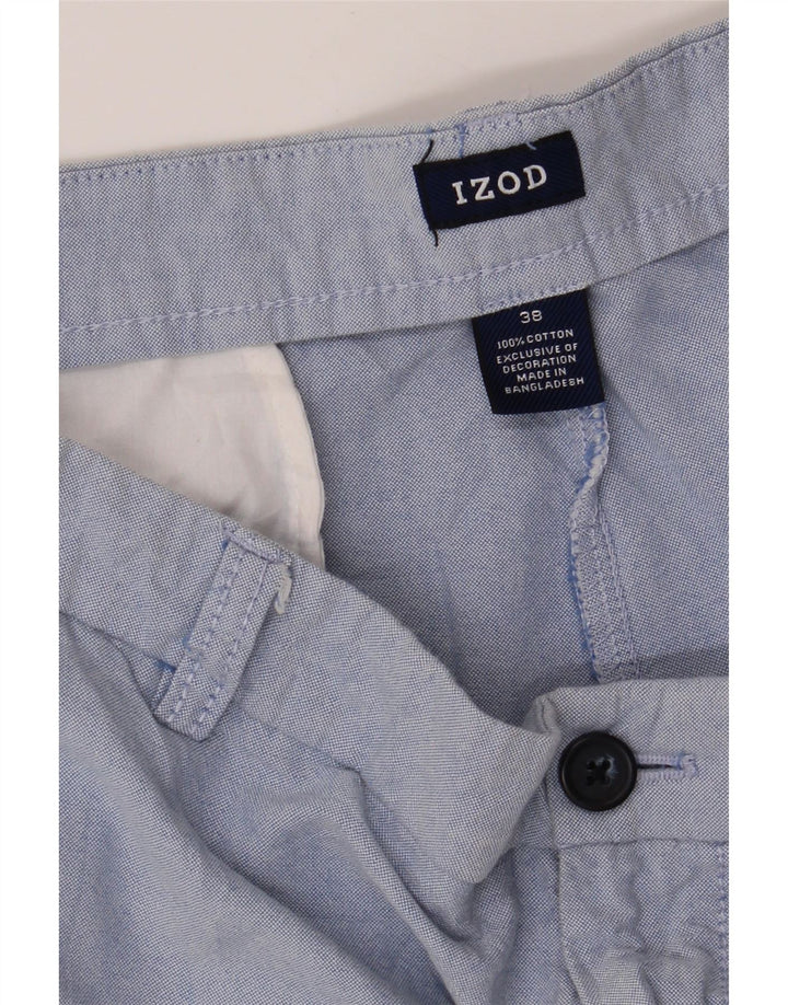IZOD Mens Chino Shorts W38 XL  Blue Cotton Vintage Izod and Second-Hand Izod from Messina Hembry 
