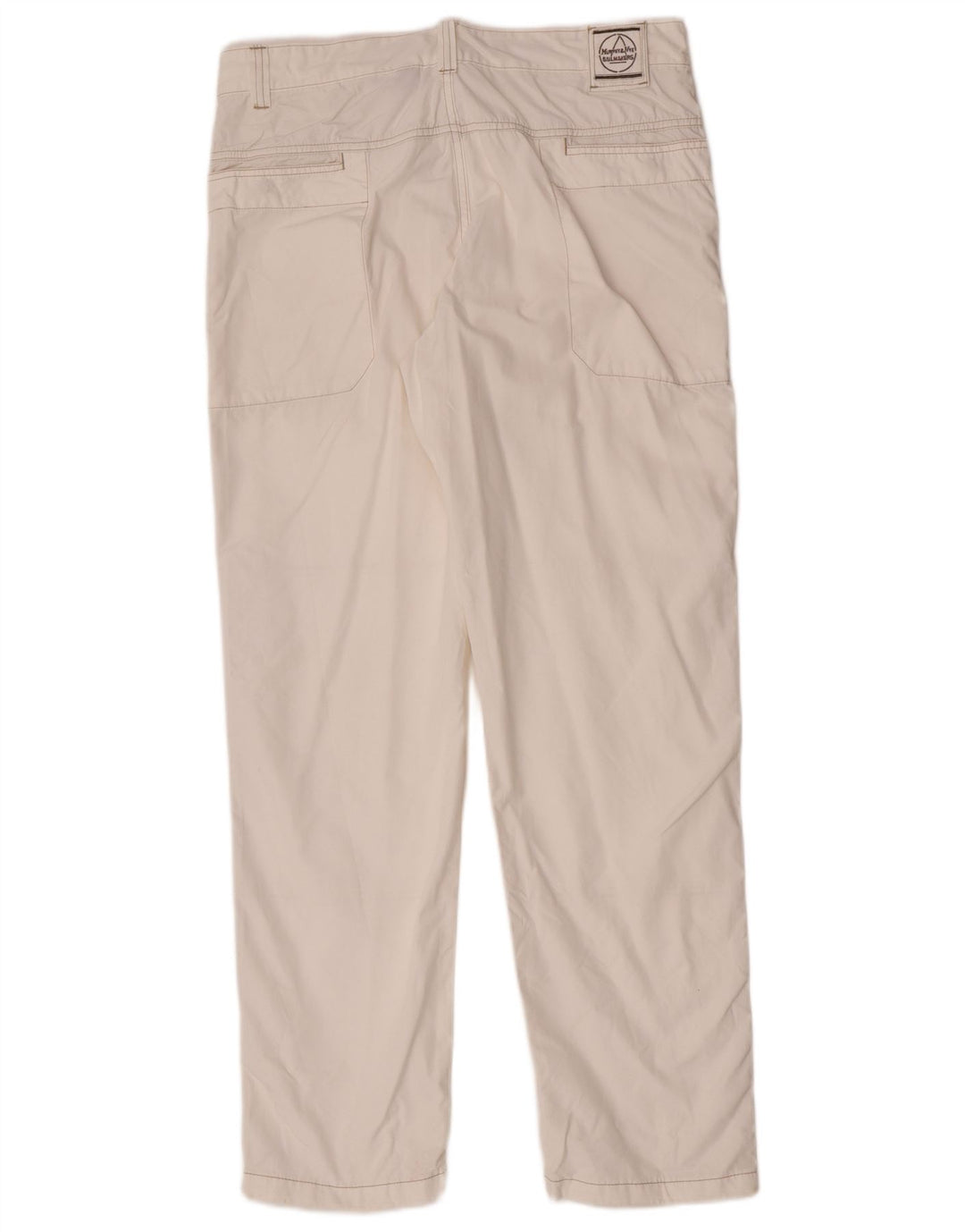 Męskie spodnie typu slim chino Murphy & Nye W36 L32 Biała bawełna