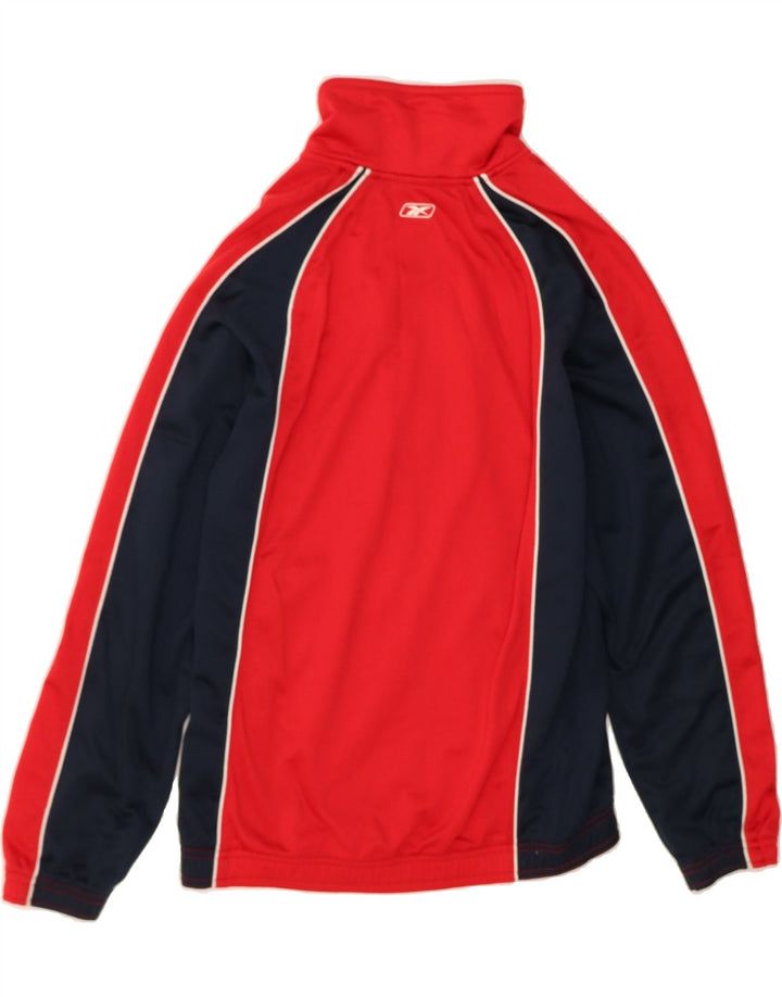 REEBOK Mens Tracksuit Top Jacket XS Red Colourblock Polyester Vintage Reebok and Second-Hand Reebok from Messina Hembry 