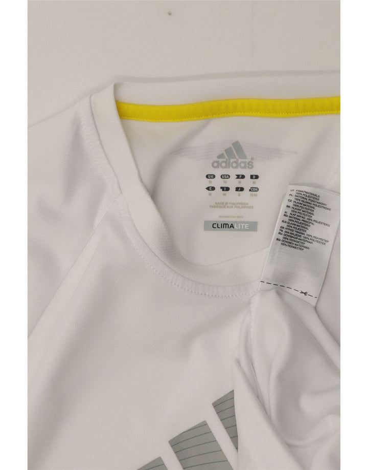 Męska koszulka Adidas Climalite Graphic Top Medium White Polyester