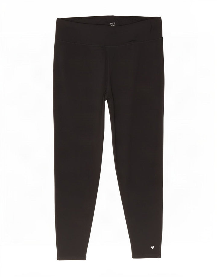 Legginsy damskie Marks & Spencer UK 22 3XL, czarny poliester