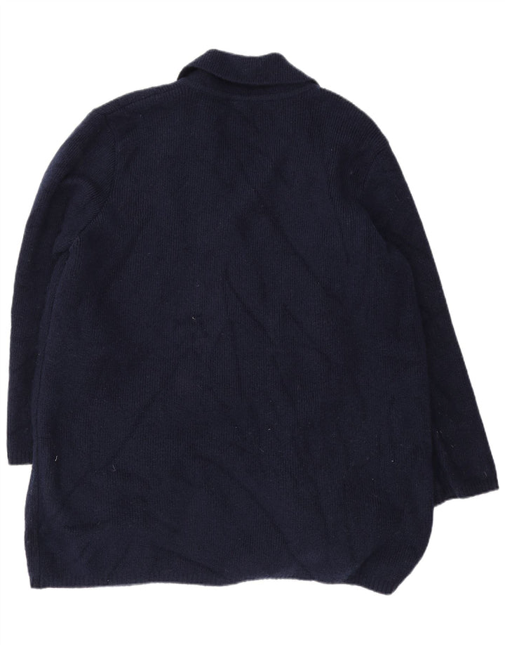 Sweter damski Marks & Spencer Longline Cardigan UK 16, duży, granatowy