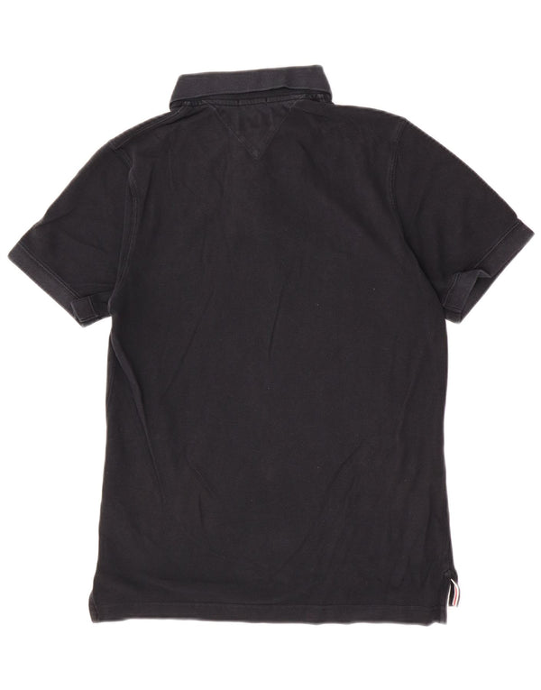 Męska koszulka polo Tommy Hilfiger, średnia czarna, bawełniana