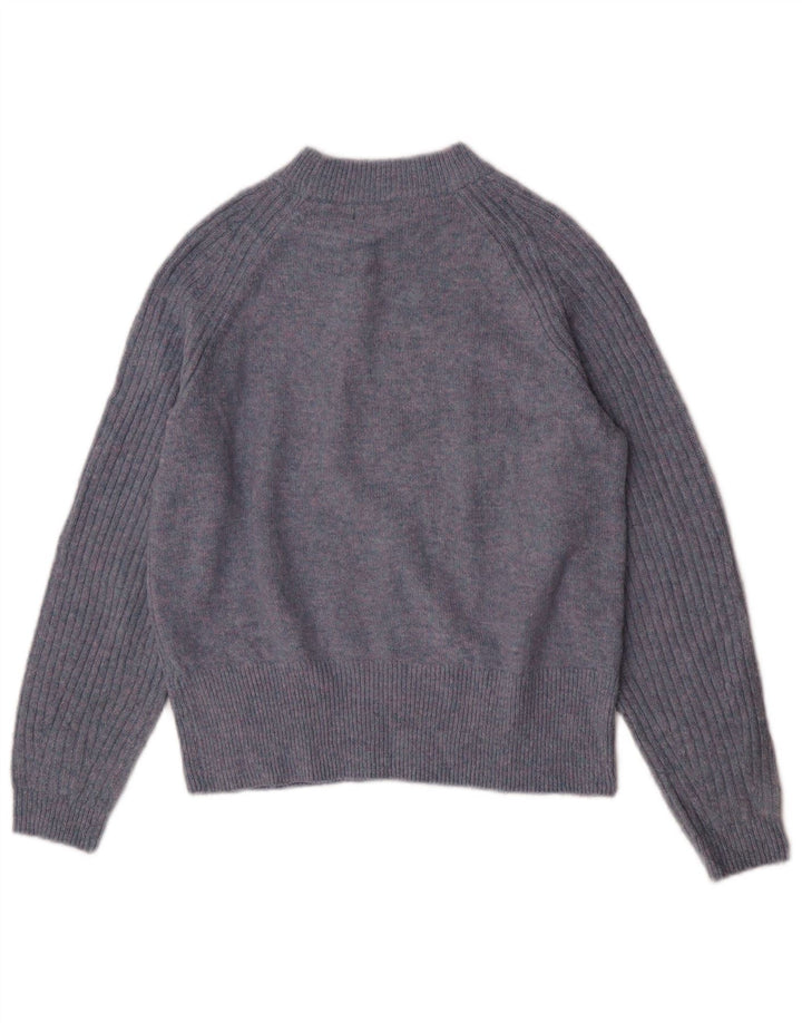 Marks & Spencer Damski sweter oversize z dekoltem w łódkę, UK 10, mały, niebieski