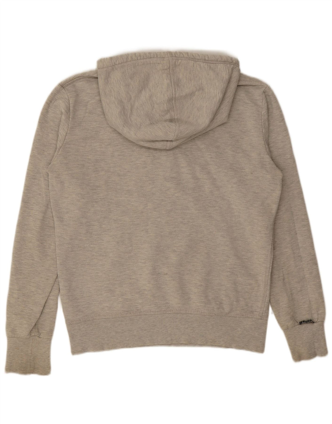 Męski sweter z kapturem Superdry z grafiką, średnioszary, bawełniany