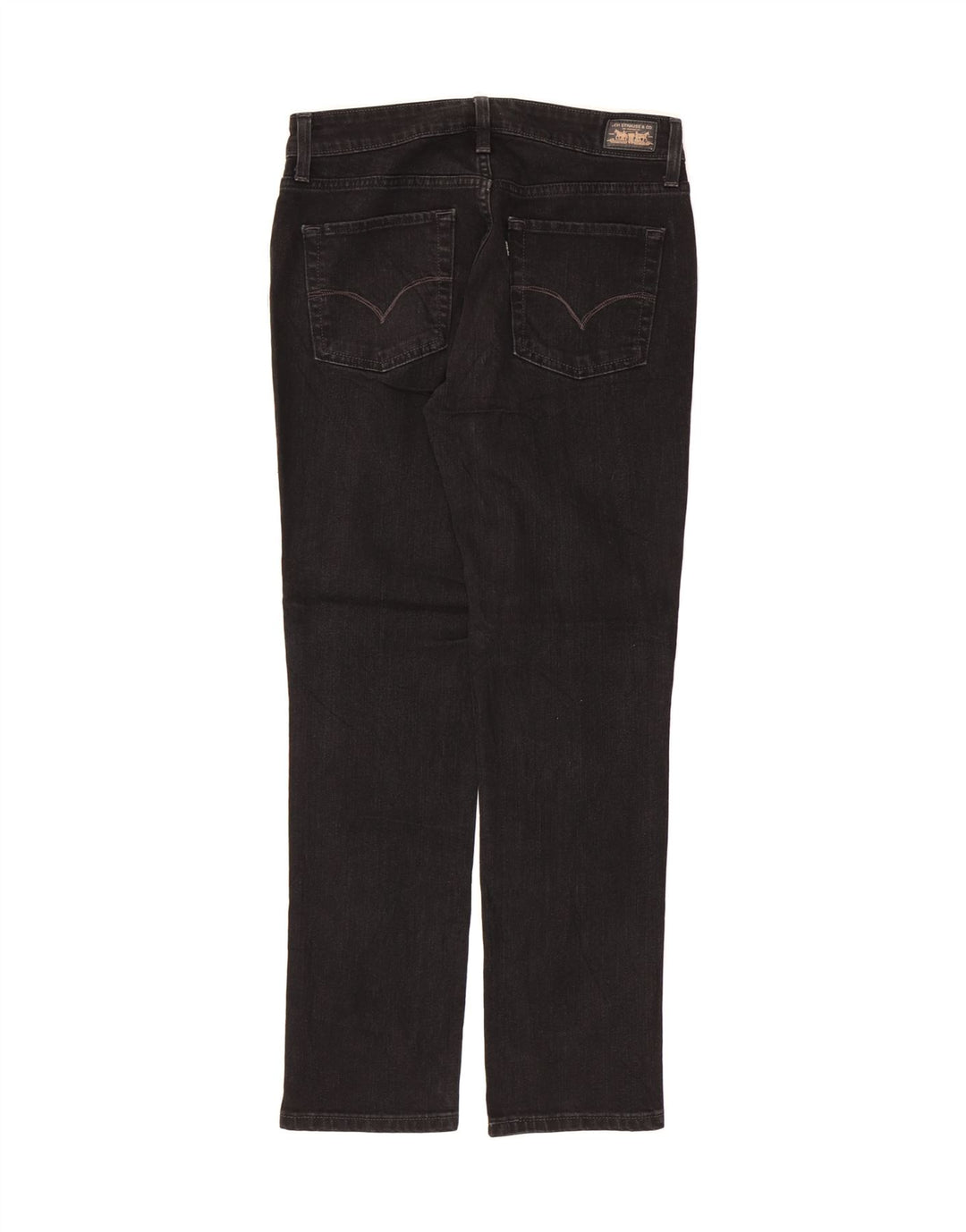 LEVI'S Womens Straight Jeans US 6 Medium W29 L30 Black Cotton Vintage Levi's and Second-Hand Levi's from Messina Hembry 