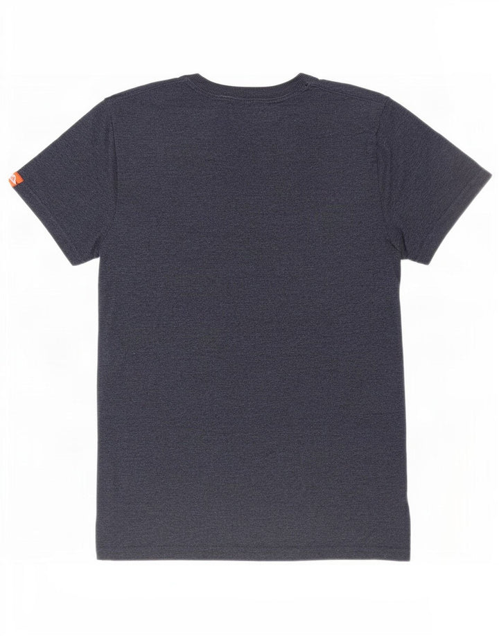 Męski T-shirt z grafiką Superdry, średni, granatowy, bawełniany