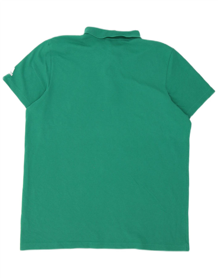 Męska koszulka polo Adidas, duża, zielona