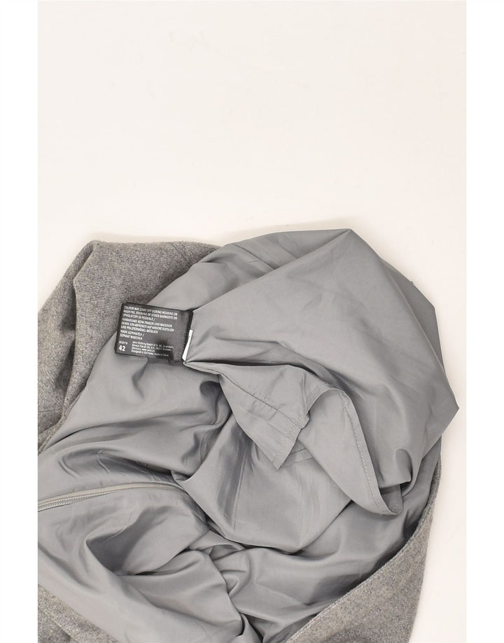 VINTAGE Womens Low Waist Straight Skirt IT 42 Medium W34  Grey Polyester | Vintage Vintage | Thrift | Second-Hand Vintage | Used Clothing | Messina Hembry 