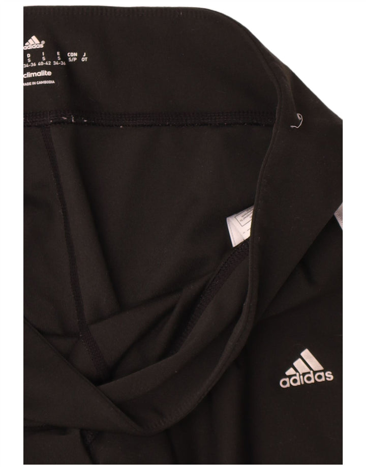 Damskie legginsy Adidas UK 8, małe, czarne, poliestrowe