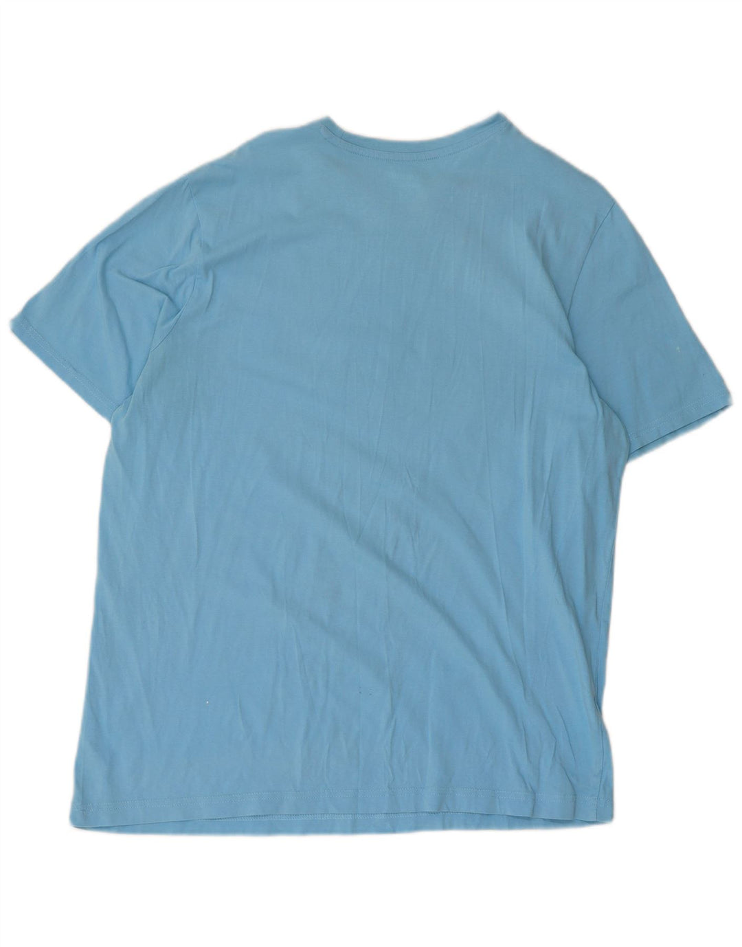 Męski T-shirt z grafiką Pingwin, duży, niebieski, bawełniany