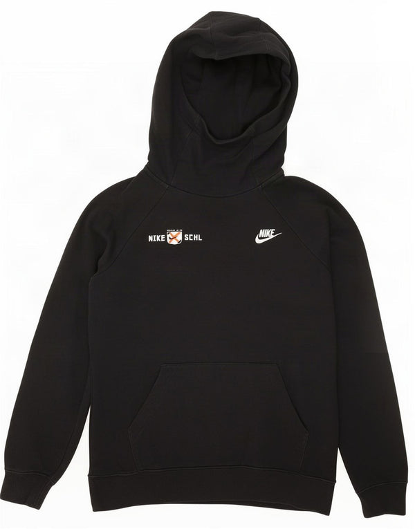 Męski sweter z kapturem Nike z grafiką, mały, czarny, bawełniany