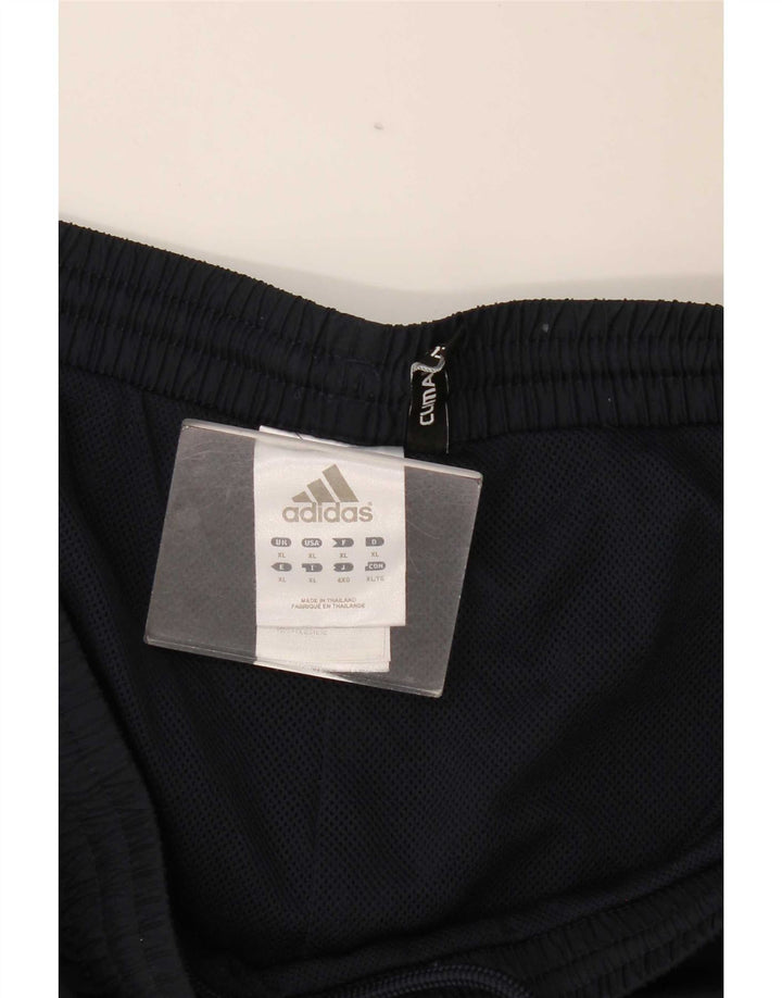 Męskie spodenki sportowe Adidas XL, granatowe, z blokami kolorów, poliestrowe
