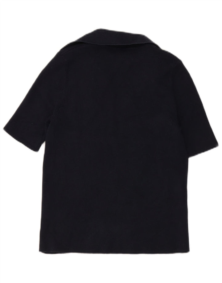 Damska koszulka polo Marks & Spencer UK 12, średnia, granatowa, bawełniana