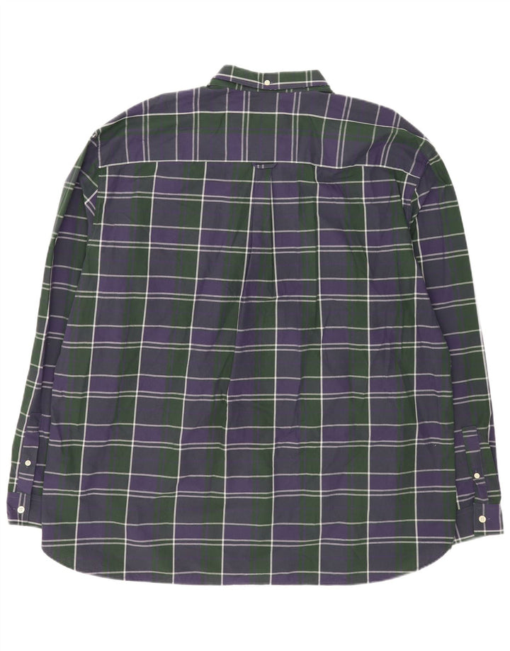 Koszula męska Lyle & Scott 3XL, bawełniana, granatowa w kratkę