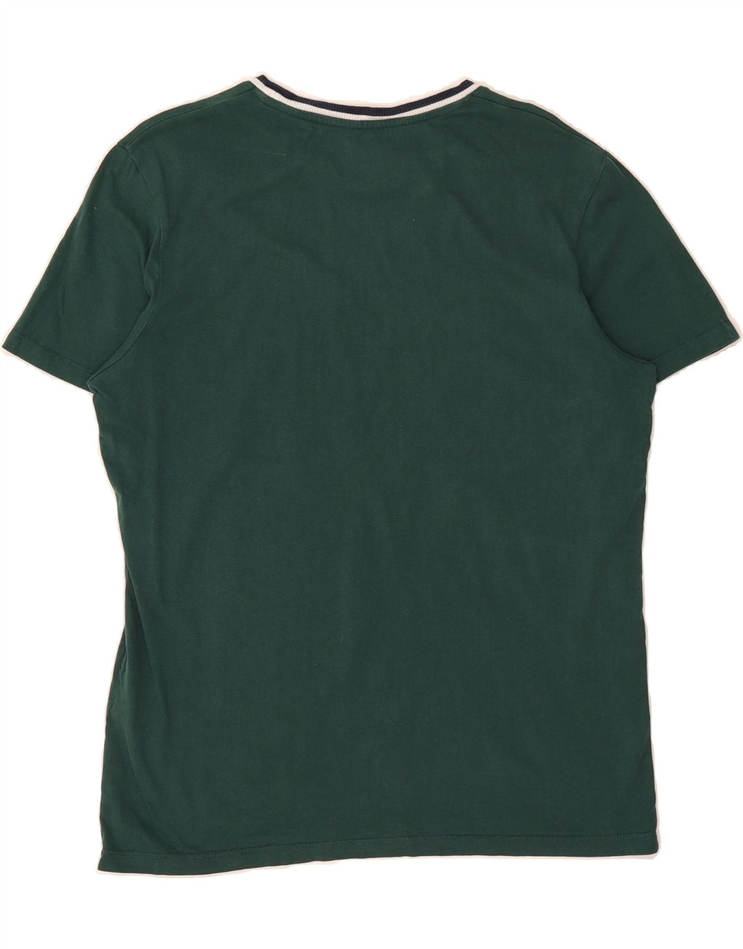 JACK & JONES Mens Regular Fit T-Shirt Top Medium Green Cotton Vintage Jack & Jones and Second-Hand Jack & Jones from Messina Hembry 