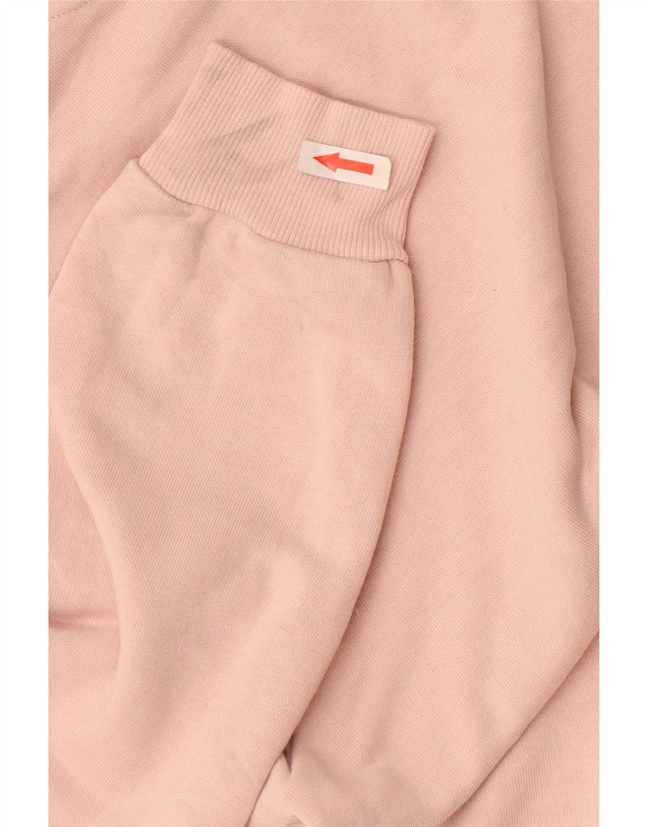 Marks & Spencer Damski sweter z kapturem, UK 12, średni, różowy, bawełniany