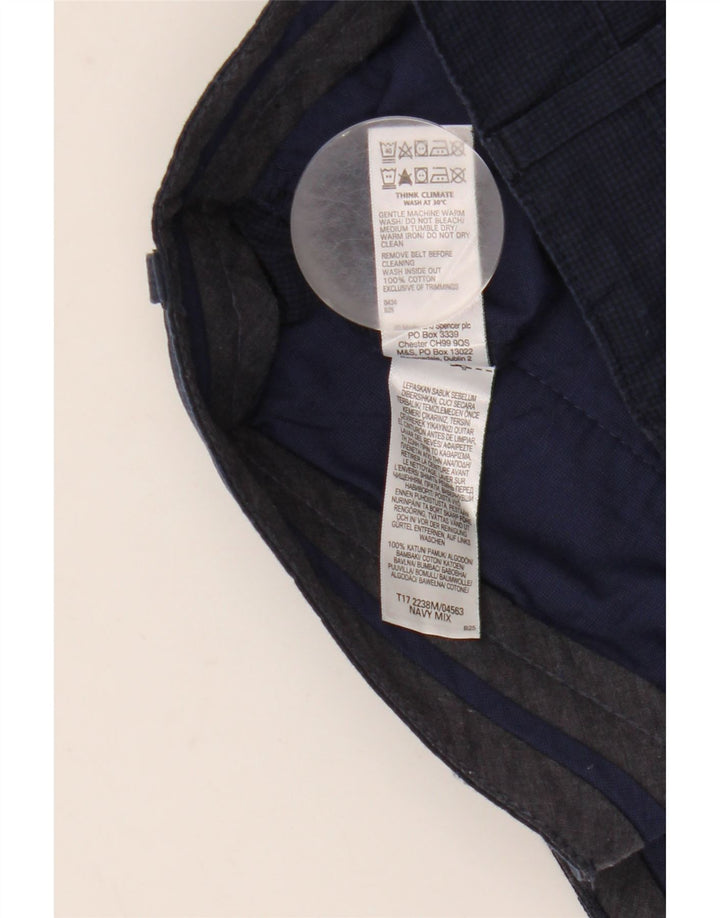 Męskie spodenki Chino Marks & Spencer W38 XL, granatowe, bawełniane
