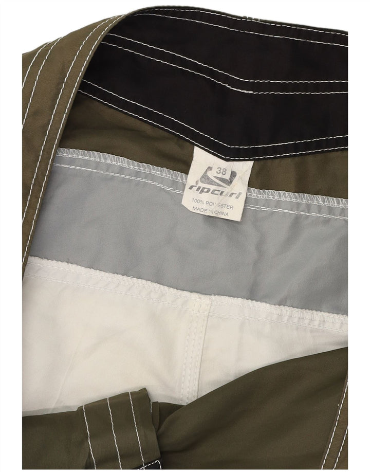 Męskie spodenki kąpielowe Rip Curl XL Khaki, poliester z blokami kolorów