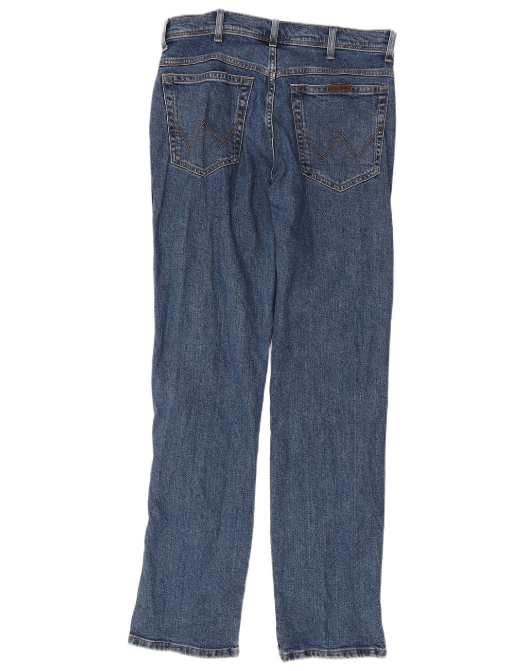 Męskie proste dżinsy WRANGLER W33 L34, niebieskie, bawełniane