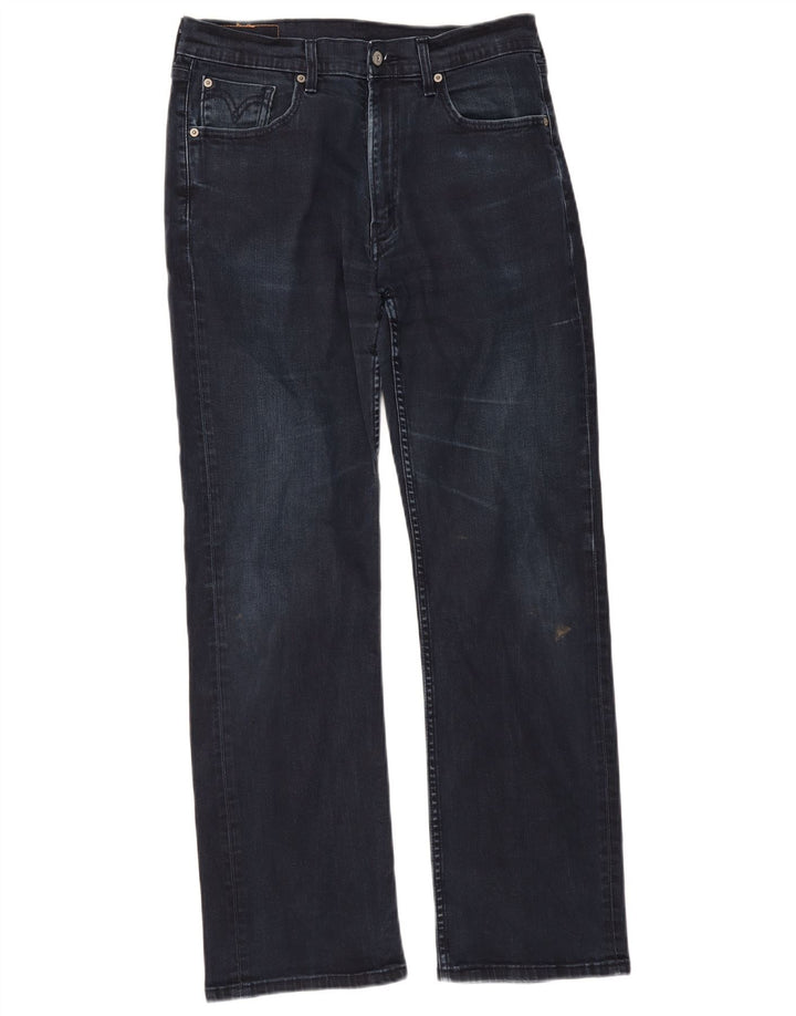 Męskie dżinsy Levi's 506 Straight W34 L32 Granatowa bawełna