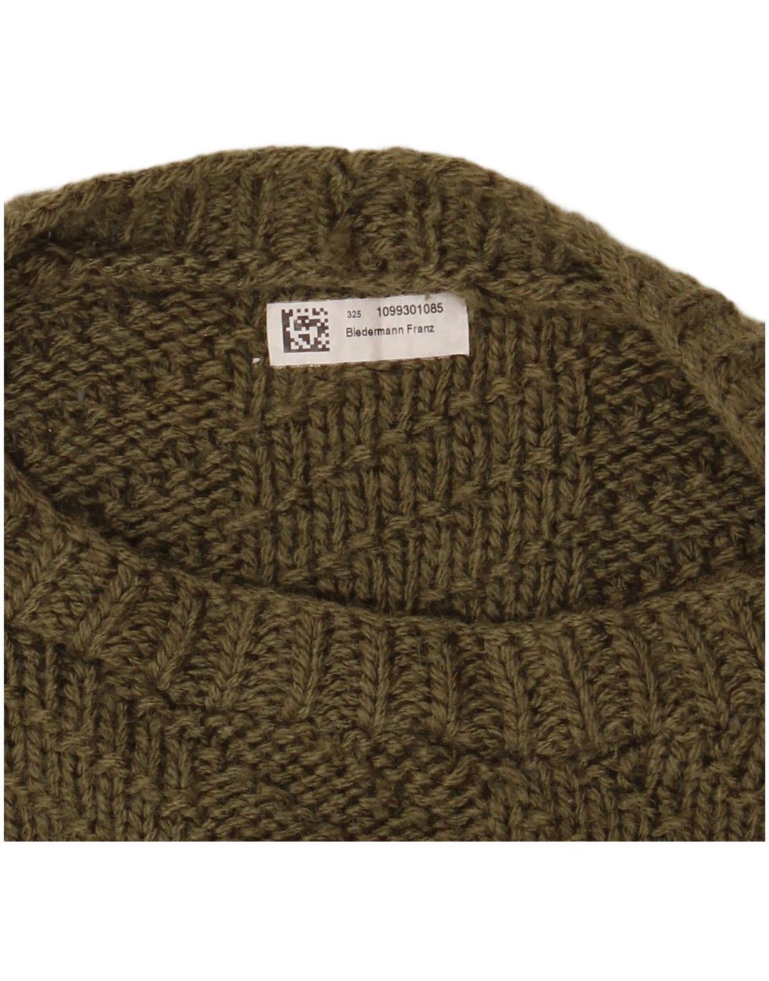 Damski sweter oversize VINTAGE z okrągłym dekoltem UK 18 XL Khaki