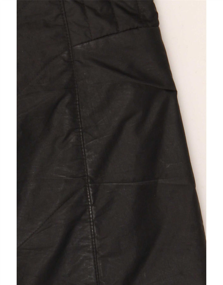 Damski ocieplany płaszcz z kapturem Jack Wolfskin UK 10, mały, czarny poliester