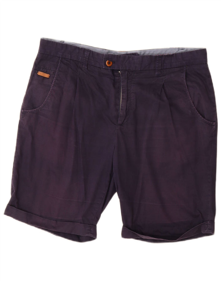 Męskie spodenki chino Zara EU 42 Large W32 granatowe
