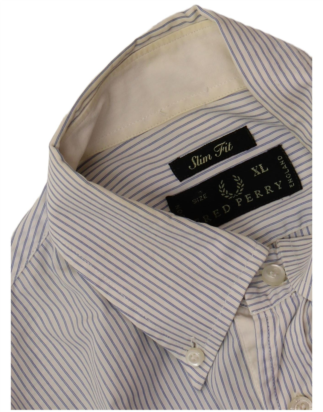 Koszula męska FRED PERRY Slim Fit XL w niebieskie prążki